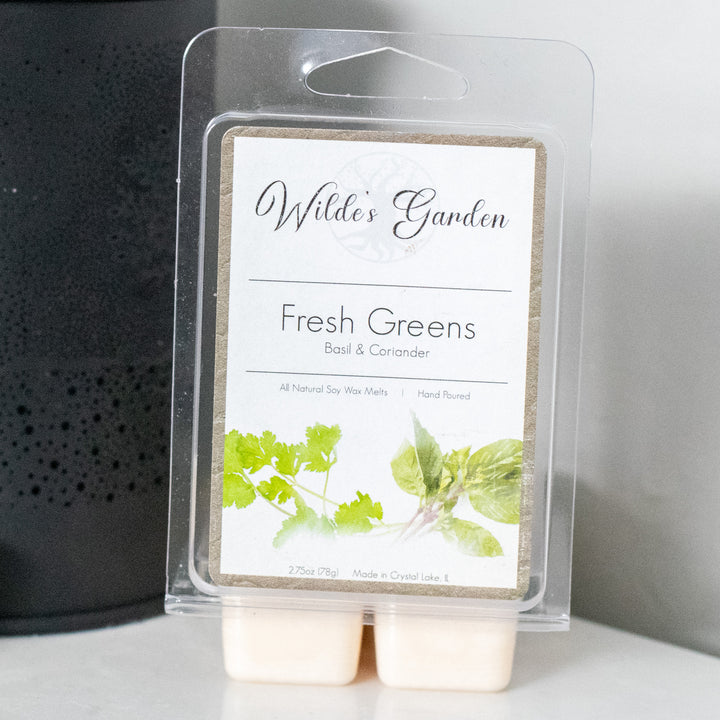 Fresh Greens, Scented Wax Melts, Basil and Coriander Scented, Wilde's Garden, Cover Photo