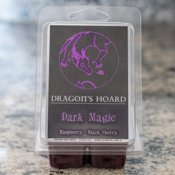 Dark Magic, Wax Melts, Raspberry and Black Cherry Scented, Front View, Cover Photo
