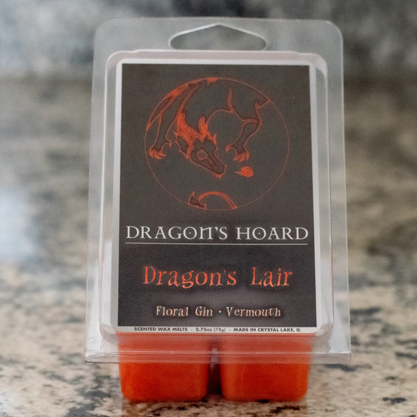 Dragon's Lair, Wax Melts, Floral Gin and Vermouth Scented, Front View, Cover Photo