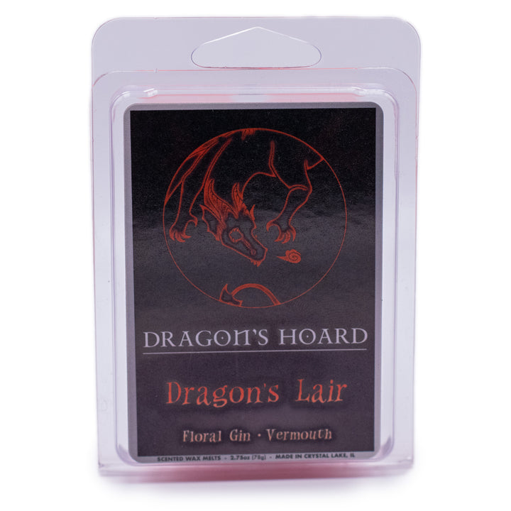 Dragon's Lair, Wax Melts, Floral Gin and Vermouth Scented, Front View, Plain White Background