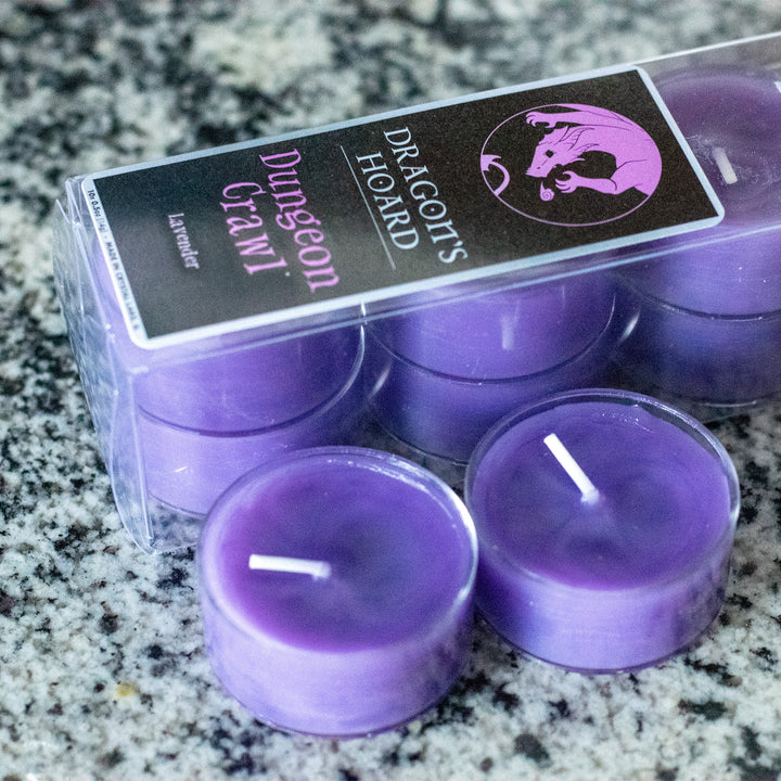 Dungeon Crawl, Tea Lights 10 Pack, Lavender Scented, Front View, Cover Photo