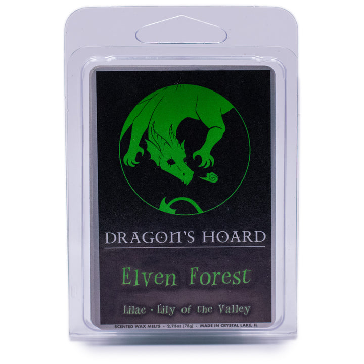 Elven Forest, Wax Melts, Lilac and Lily of the Valley, Front View, Plain White Background