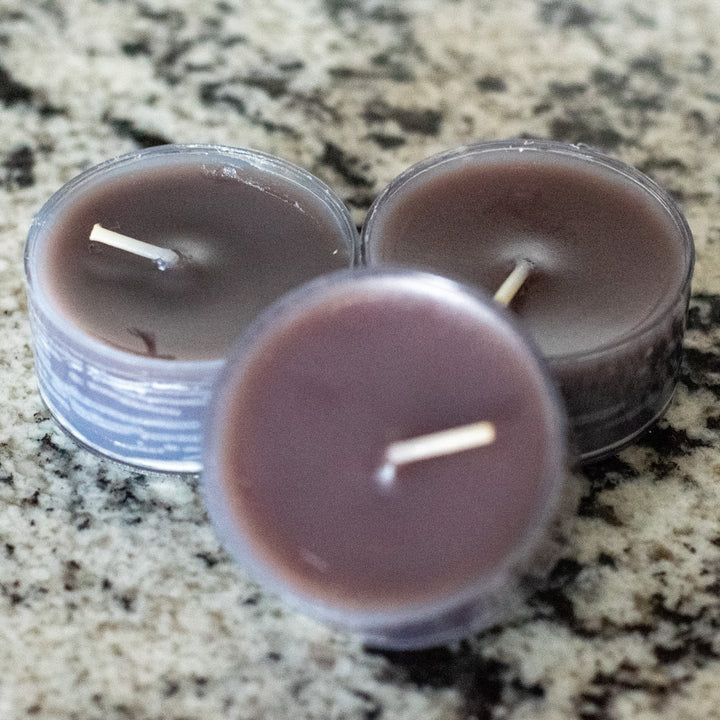 Energy Boost, Tea Lights 10 Pack, Coffee and Chocolate Fudge Scented, Tea Light stack without box