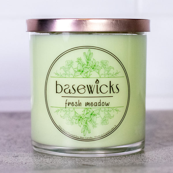 Fresh Meadow, Soy Wax Candle, Spring Florals and Melon, 12oz, Countertop Photo