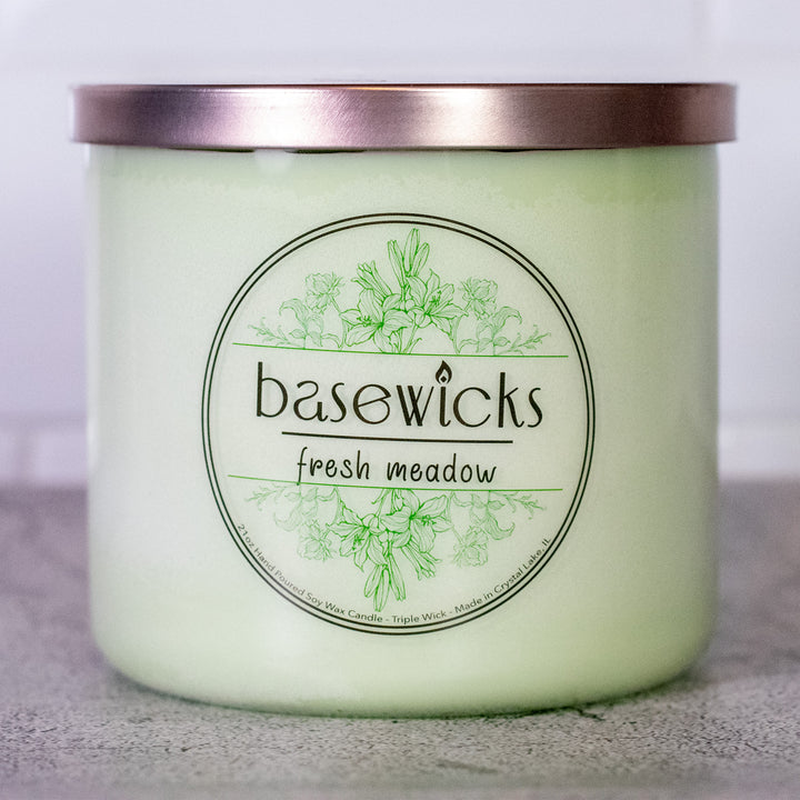 Fresh Meadow, Soy Wax Candle, Spring Florals and Melon, 21oz, Countertop Photo