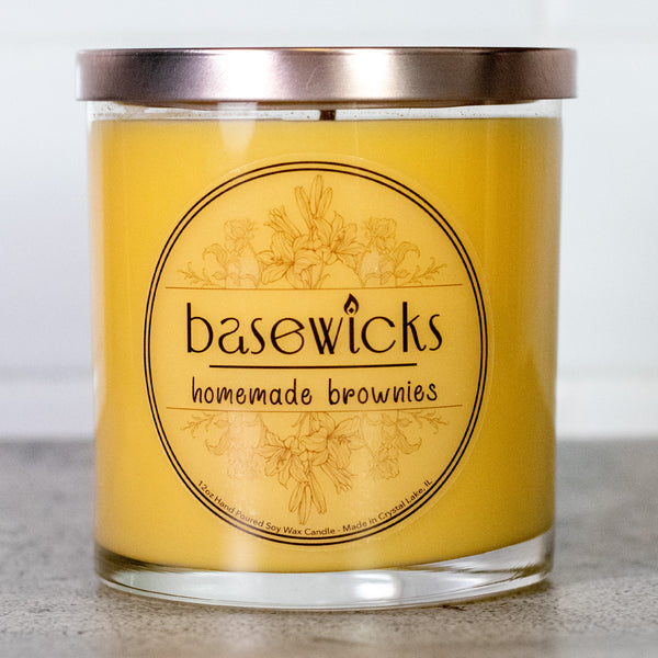 Homemade Brownies, Soy Wax Candle, Chocolate Fudge Scented, 12oz, Countertop Cover Photo