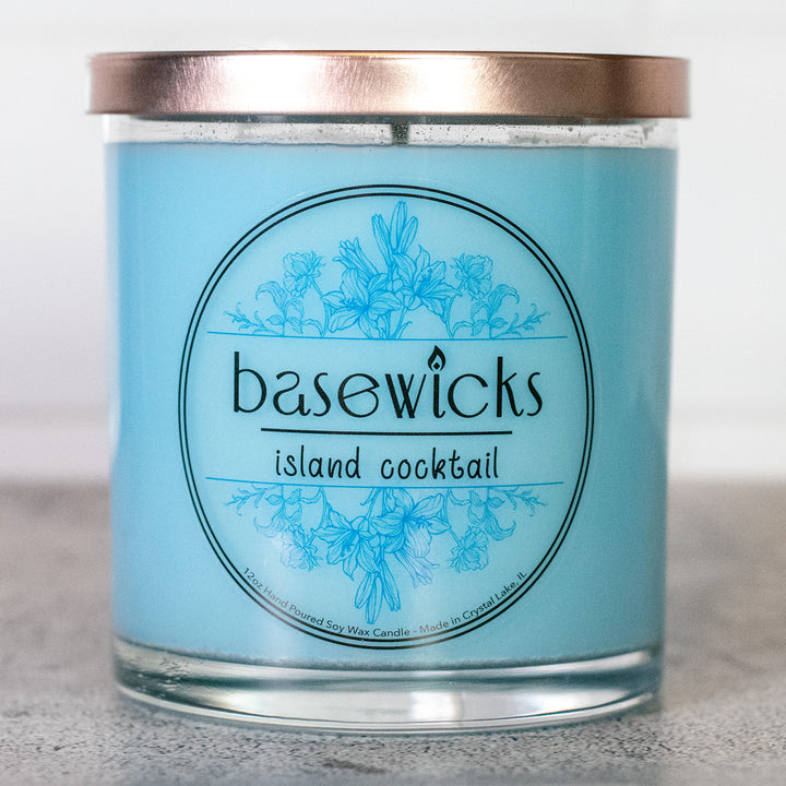 Island Cocktail, Soy Wax Candle, Tropical Fruit and Coconut, 12oz, Countertop Cover Photo