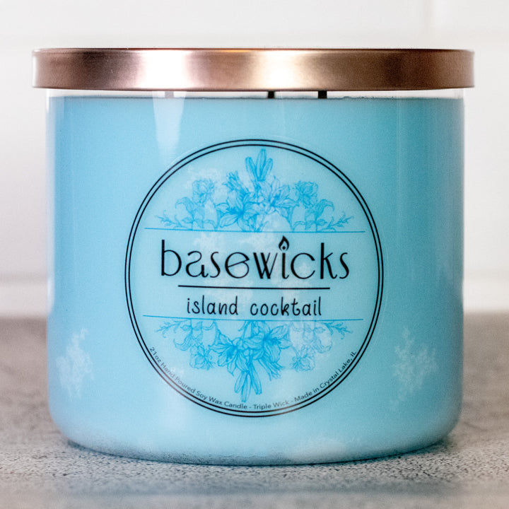 Island Cocktail, Soy Wax Candle, Tropical Fruit and Coconut, 21oz, Countertop Cover Photo
