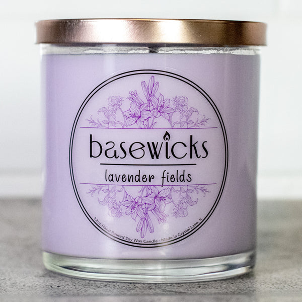 Lavender Fields, Soy Wax Candle, Fresh Lavender Scented, 12oz, Countertop Cover Photo