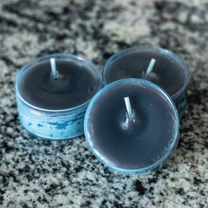 Necromancer's Den, Tea Lights 10 Pack, Patchouli and Black Licorice, Tea Lights Stack Without Box