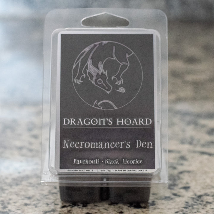 Necromancer's Den, Wax Melts, Patchouli and Black Licorice, Front View Cover Photo