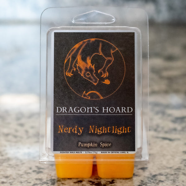 Nerdy Nightlight | Wax Melt | Pumpkin Spice Scented | Dragon's Hoard