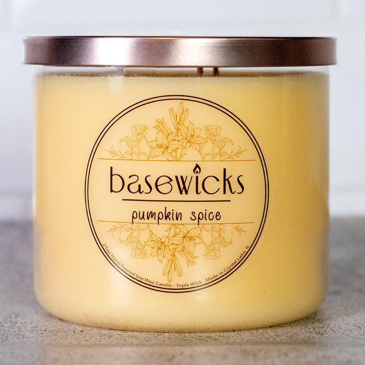 Pumpkin Spice, Soy Wax Candle, Pumpkin Spice Scented, 21oz, Countertop Cover Photo
